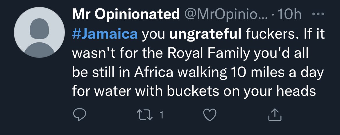 ShitzQ's tweet photo. @JamaicaGleaner #RoyalTourCaribbean #RoyalVisitJamaica Comments from William and Kate’s supporters. https://t.co/G2cC8SHWGW