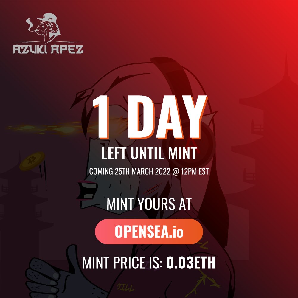Web3Develop's tweet image. 🥳Only 1 Day remaining🥳 until Mint 🚀on @opensea Giving away 5 WL spots on our @discord to mint at 50% OFF the first day only to the people that RT and tag the most friends and reply to this tweet. #NFTGiveaway #NFT #WLGiveaway #WAGMI #NFTGiveaways #RETWEEET #LFG