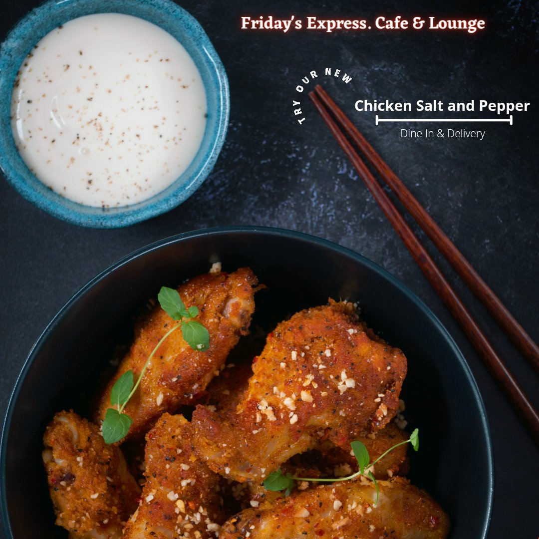 Fridays_express's tweet photo. Chicken Salt and Pepper :
😋 Delicious, Lip Smacking &amp; Soothing 💕

Eat whenever and wherever you feel like having it. Just Walk-in or Order it Online.

#Food #FoodDelivery #TakeAway #DineIn #Foodies #FoodAddict #FoodPhotography #FoodPorn #bhfyp #Bihar #Bihari #FoodieBeauty https://t.co/twyVhzGti3