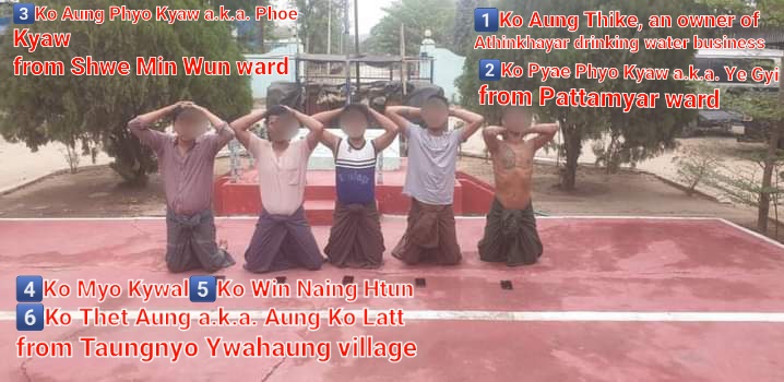pzl_jourlm's tweet photo. At least 7 citizens including owner of Athin Khayar purified water industry were violently CAPTURED accusing of being civil defense forces by junta terrorists on night of Mar-21 without any evidence of ammunition.

#ICRC_HelpYouthActivists
#2022Mar24Coup
#WhatsHappeningInMyanmar https://t.co/QYG33o6Ffo