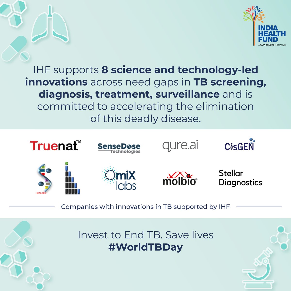 IHF resonates with this year’s #WorldTBday theme and global need to increase investments to #EndTB. IHF is committed to supporting breakthrough scientific innovations and stimulating investments that will lead to ending TB and saving many lives.