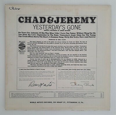 FrankMalfitano's tweet photo. CLASSIC LP OF THE DAY: Since #singer #actor #JeremyClyde of #1960s #English #FolkRock #Pop duo #ChadAndJeremy (along with the late #ChadStuart) turned 81 a couple days ago, here’s their 1964 album featuring lilting hits SUMMER SONG, WILLOW WEEP FOR ME & title song #ClassicRock https://t.co/igbnR5HzKI