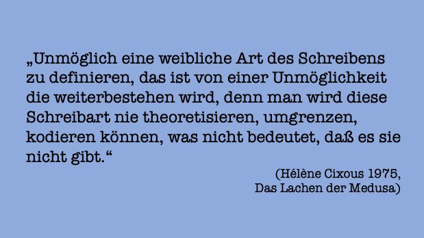 Mit der frz. Autorin Hélène #Cixous versammeln wir eine weitere prominente Stimme in unserem Hörstück. Die Fragen des "Zu|m Wort kommen" von Frauen kreisen bei ihr um eine "weibliche Schrift" - und werfen viele Fragen auf...
Anmeldungen zur Session hier 👉koll-ag-e.org/digitale-sessi…