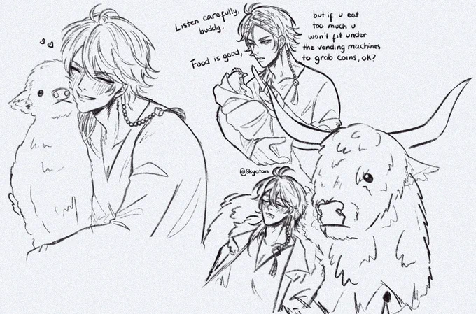 dice and some farm animals idk i just wanted to draw dice 