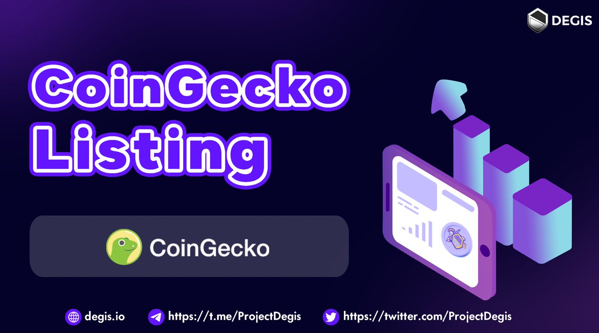 ProjectDegis's tweet photo. $DEG is now listed on @coingecko 🥳
Check here for that: https://t.co/7yORRYyFnB
The wave never stop 🌊🛡️
#Listing #ProjectDegis $DEG https://t.co/2AXwf9fHKU