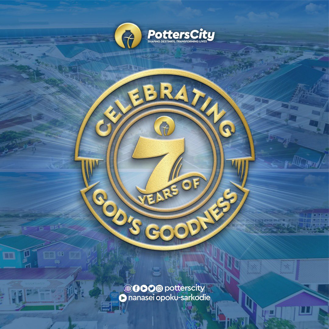 PottersCity's tweet photo. Mathew 5:14(KJV)
You are the light of the world. A city that is set on a hill cannot be hidden.
Blessed be the Lord, God Almighty, for 7 YEARS of his steadfast Mercy and Faithfulness towards us.
#HappyAnniversary
#PottersAt7
#Potterscity https://t.co/1hnt95wvZH