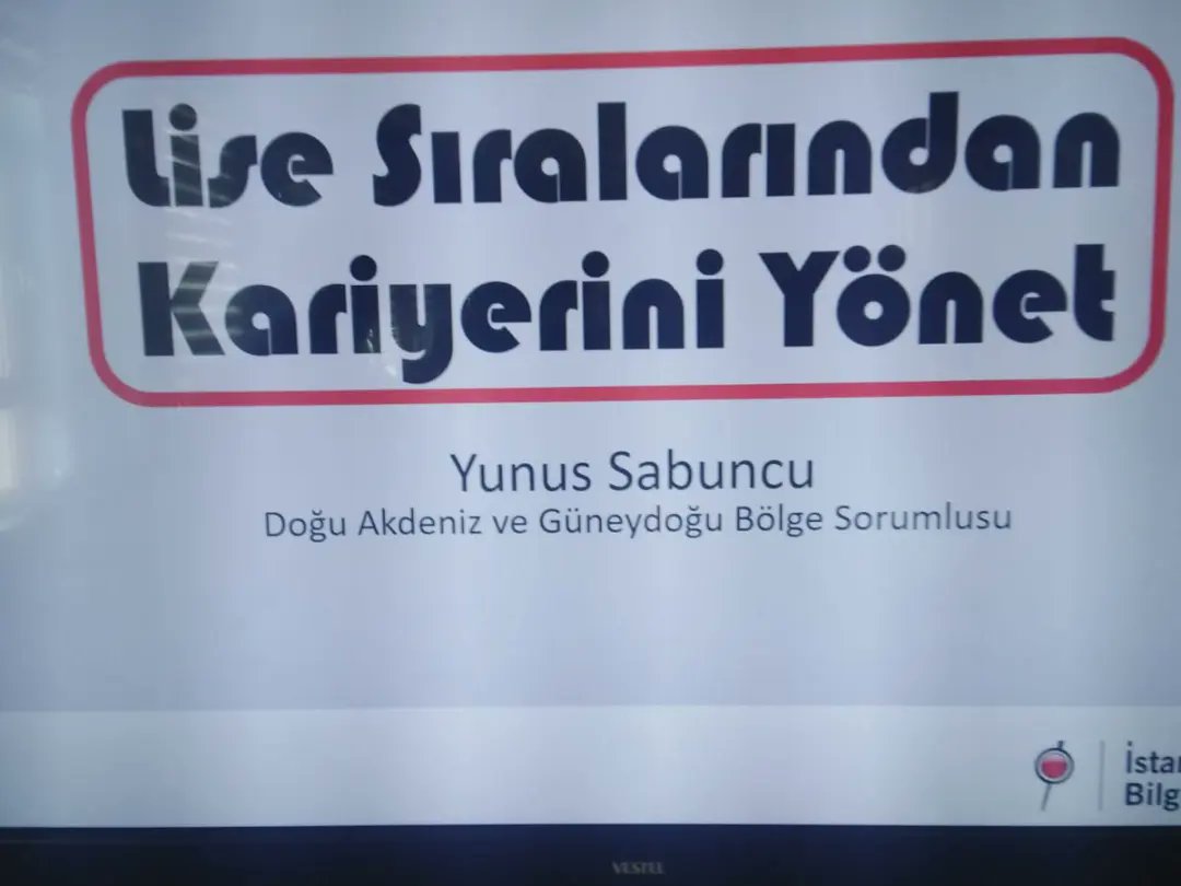 ibrahimcalik46's tweet photo. 12.Sınıflarımıza Yönelik "Kariyer Planlama" Konusunda Seminer Düzenlendi. 
Semineri; İstanbul Bilgi Üniversitesi Doğu Akdeniz ve Güneydoğu Bölge Sorumlusu Yunus SABUNCU verdi.
💭Öğrencilerimiz merak ettiklerini sordular, verimli bir seminer oldu.💭 https://t.co/bNncn2DWtT