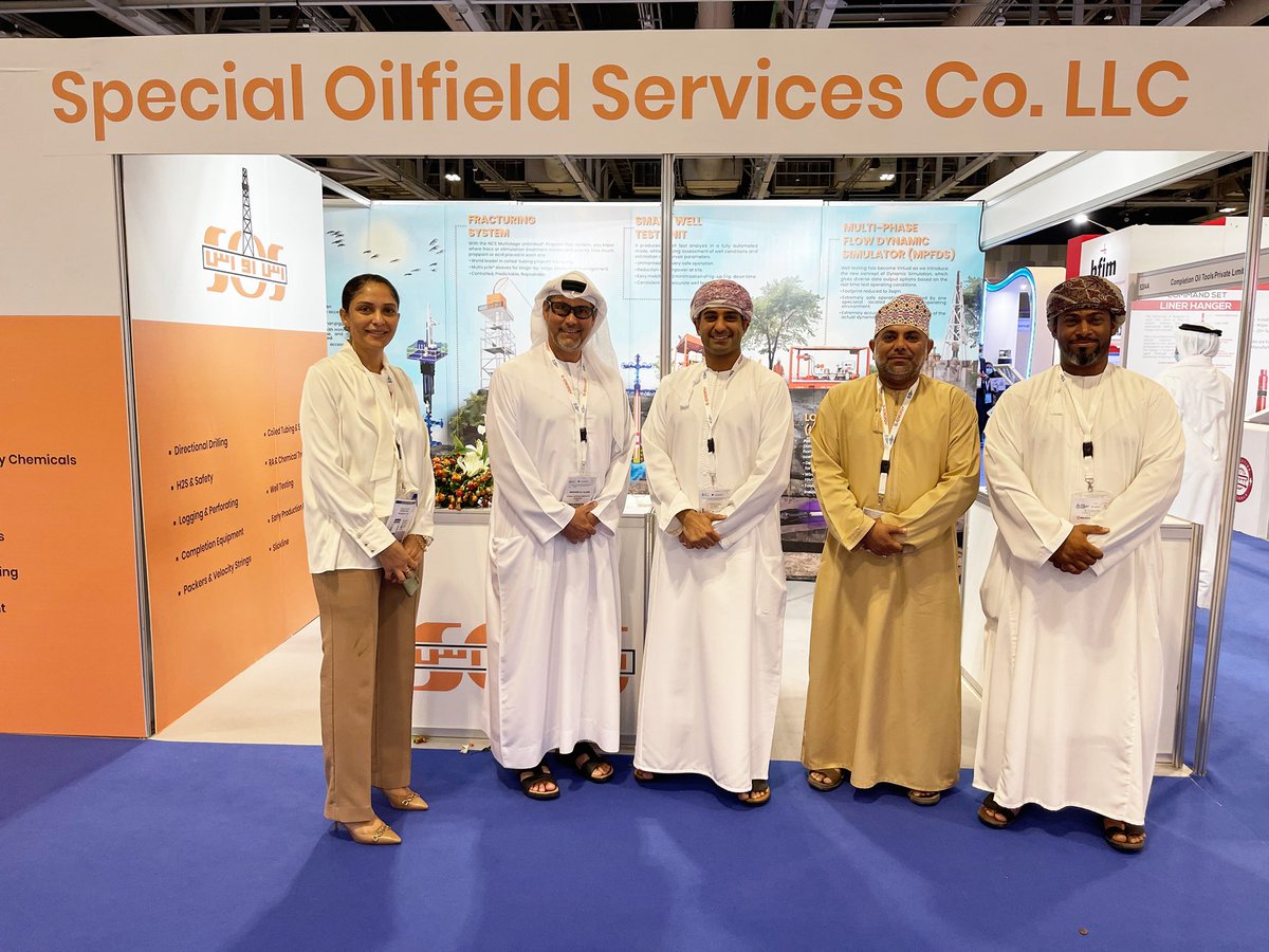 AMPS_official's tweet photo. It was our honor to host Mr. Usama Barwani, CEO of Petrogas E&amp;P, at our booth during #opes2022. We discussed the local market outlook and confirmed our commitment to Oman's energy future. 
#AlwaysAlMansoori https://t.co/VhrpoHkU3m