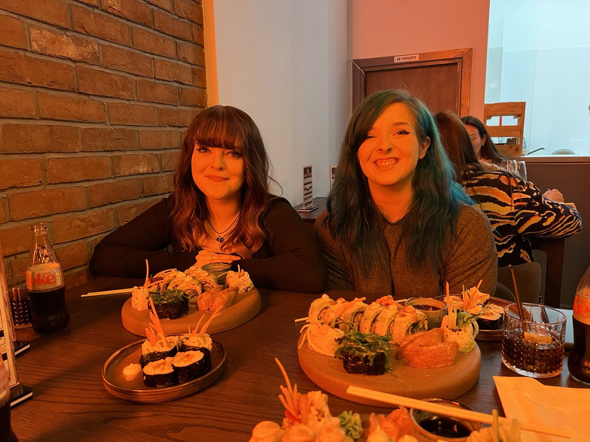 Tax team get together, Nicole’s first visit to Newcastle! Great to eventually meet in person. #taxteam #sushi #blusky