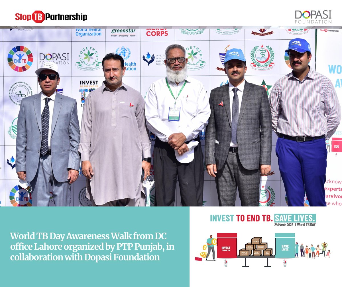World TB Day Awareness Walk in Lahore DC Office

#DopasiFoundation #EndTBPunjab #EndTB #TBReach #Tbawareness #Publichealth #InvesttoEndTB #EndTBPunjab #CFCS #WorldTBDay2022 #WTD