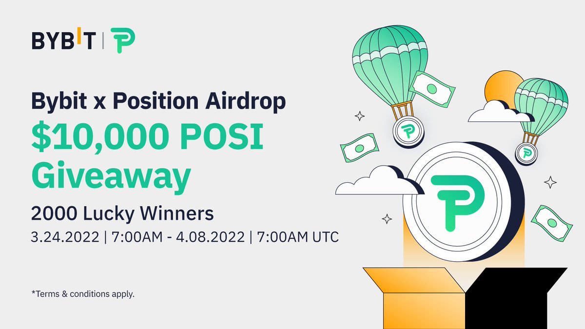 🔥 Bybit X Position Airdrop!

We're giving away $5,000 in $POSI to 1,200 winners!
1️⃣ Follow <a href="/Bybit_Official/">Bybit</a>, <a href="/PositionEx/">Position Exchange</a>
2️⃣ Join Bybit &amp; Position TG groups
3️⃣ RT + Tag 3 Friends

💰 + Share $5,000 in $POSI by depositing $200 in $POSI or more!

👉 Join Now: go.bybit.com/e/wyZ7929vEob