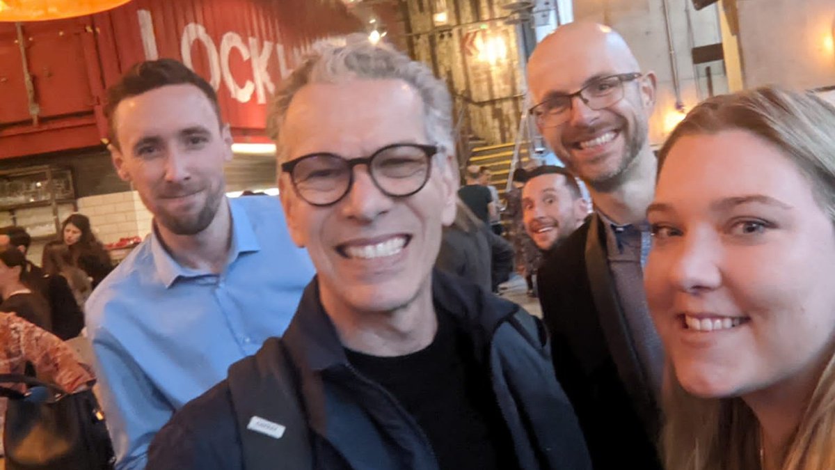 Just chilling with <a href="/PCooper_UK/">Paul Cooper</a>, <a href="/dtfeinberg/">David Feinberg (he/him)</a> and <a href="/helenfarndon/">Helen Farndon</a> at <a href="/LockhouseLondon/">Lockhouse Paddington</a> after a successful #ECF22.

Same again next year?