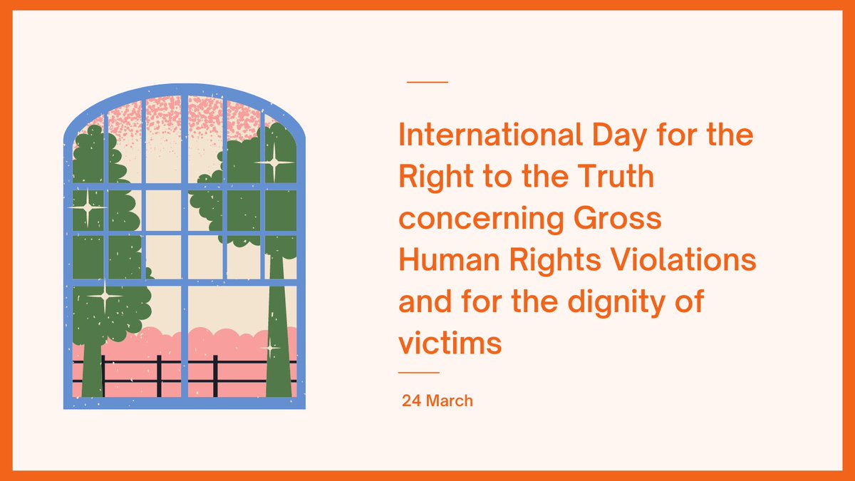 salo_info's tweet photo. ➡️ Today is International Day for the Right to Truth concerning Gross Human Rights Violations and the Dignity for Victims. Learn more about this here: https://t.co/m3U44UNxt0 https://t.co/QX97i7K44C