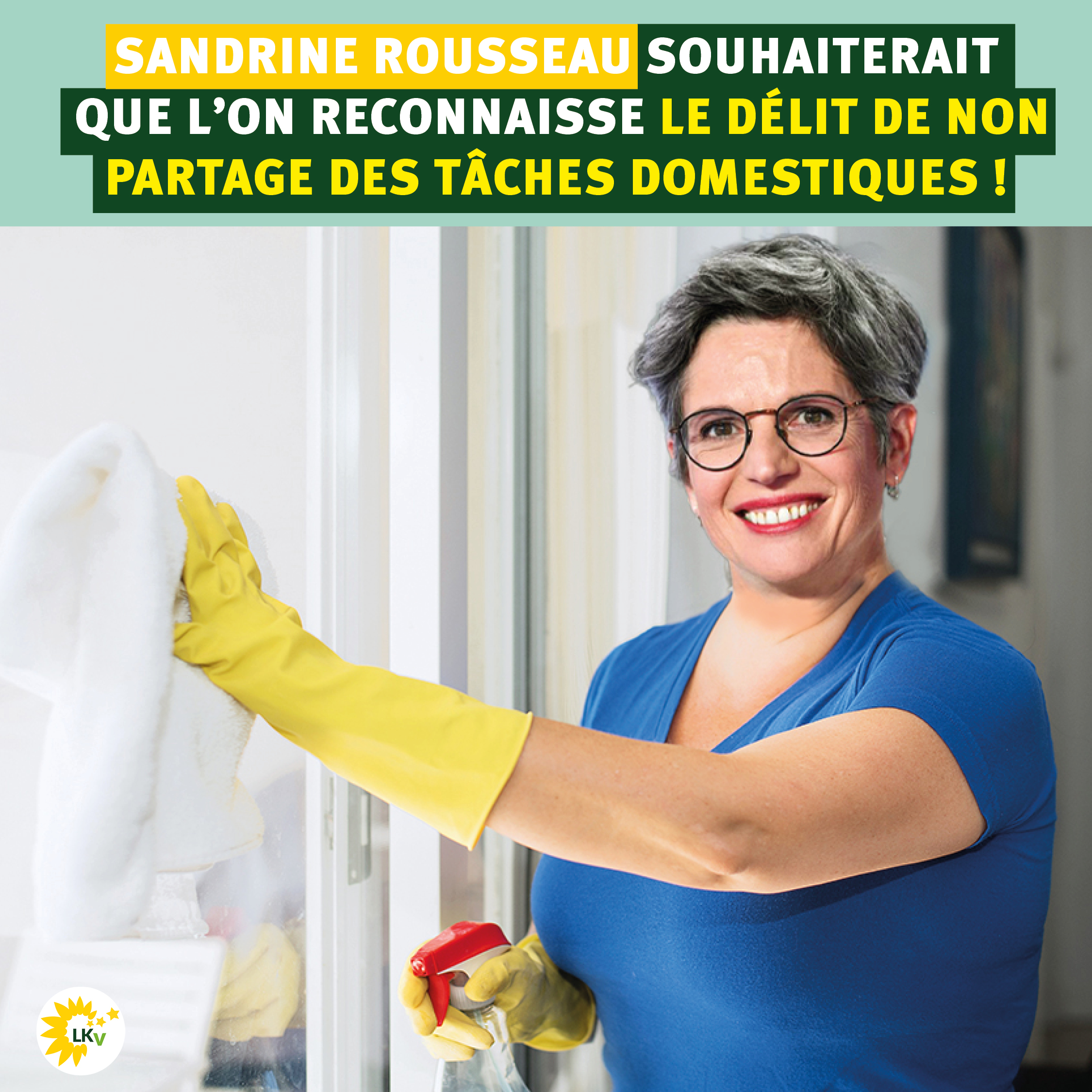 Les Khmers Verts on Twitter: "Nettoyer, balayer, astiquer… Sandrine Rousseau souhaiterait que l'on reconnaisse le « délit de non-partage des tâches domestiques ». Comprenez… Les hommes ne sont pas assez déconstruits ! #