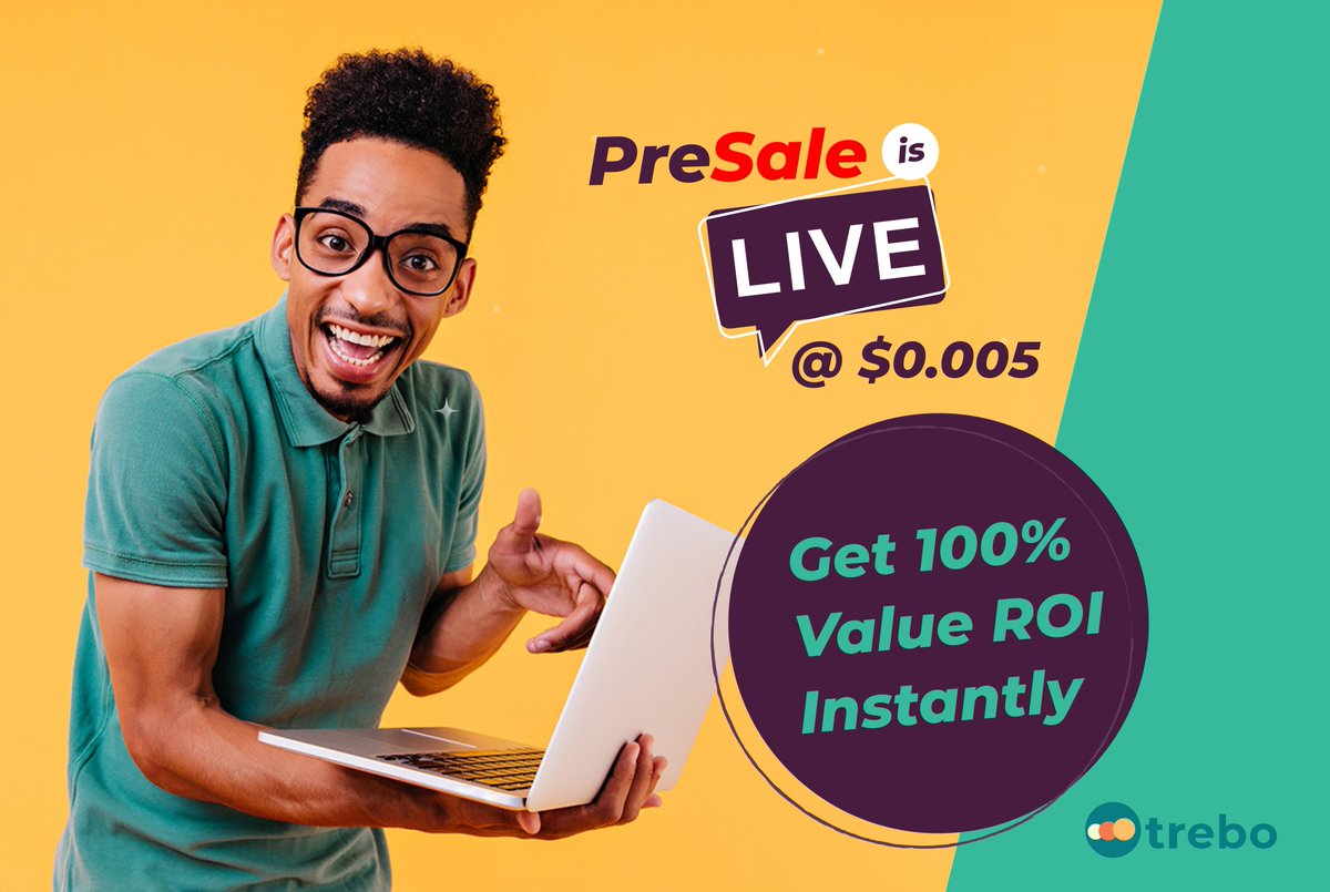 TreboFinance's tweet photo. Trebo DeFi is ready to roll ✨️

https://t.co/qEVsijhVis

At present, we are rolling out with a Presale going at $0.005 which is 10X less that launch price of $0.05

Referral for PreSale tokens is 10% of what client buys.

PreSale tokens will be locked 🔒 for 1 year. https://t.co/X4tm19B7Zk