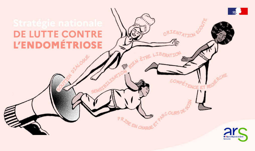 ars_normandie's tweet photo. Endométriose | En France, l’#endométriose touche 1 femme sur 10. La Stratégie nationale vise à garantir un diagnostic rapide et l’accès à des soins de qualité sur l’ensemble du territoire, pour toutes les femmes. Découvrez les 3 axes de la stratégie ici : https://t.co/9vKsXsUEgn https://t.co/BmXwCNAp2p