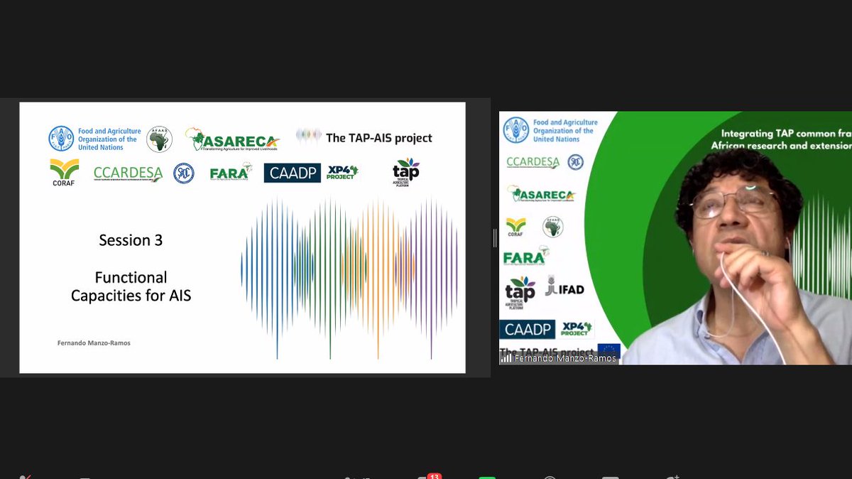ASARECA's tweet photo. .Fernando Manzo Ramos shares #functionalcapacities for Agriculture innovation systems. https://t.co/XDcFu5NaXo