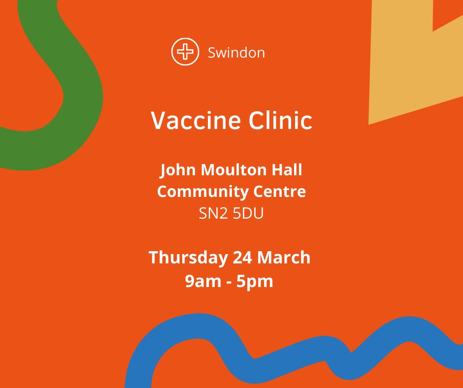 Swindon Borough Council on Twitter " Vaccine Clinic Today We're holding a walkin vaccine
