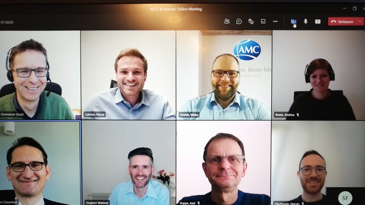Direkt_Vertrieb's tweet photo. Die AG IT &amp; Internet traf sich diesen Monat virtuell, um über Erfahrungen in Bezug auf den #direktvertrieb zu sprechen. Fachliche Impulse setzten Pascal Salmen und Marvin Olschewski von #insightOn. Alle #bdd-Termine unter: https://t.co/PDjGwBROJW https://t.co/CaOLvbaVAo