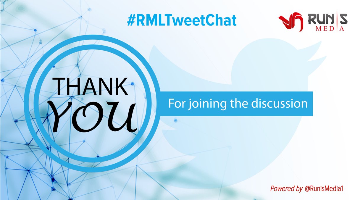 RunisMedia1's tweet photo. Much appreciation to all that created time to join us at the 9th #RMLTweetChat today & special appreciation to our Guest Speaker @JoanCareerCoach for sharing these amazing #PersonalBranding insights with us. https://t.co/u7Qaxm6zai