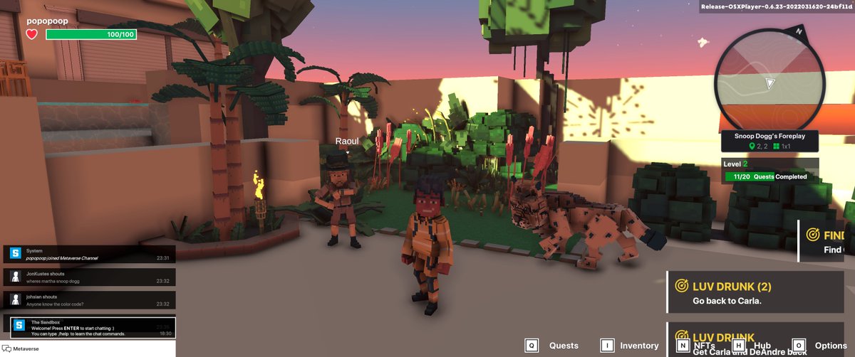 SandySteinke10's tweet photo. @TheSandboxGame I just participated in the daily #SandboxAlphaS2Contest for a chance to earn up to 1,000 $SAND! Starting March 21 - Find Martha in the Snoop Dogg Mansion. Check out my screenshot below!
👇 #SandboxAlphaS2 https://t.co/O4FcOMQqCq