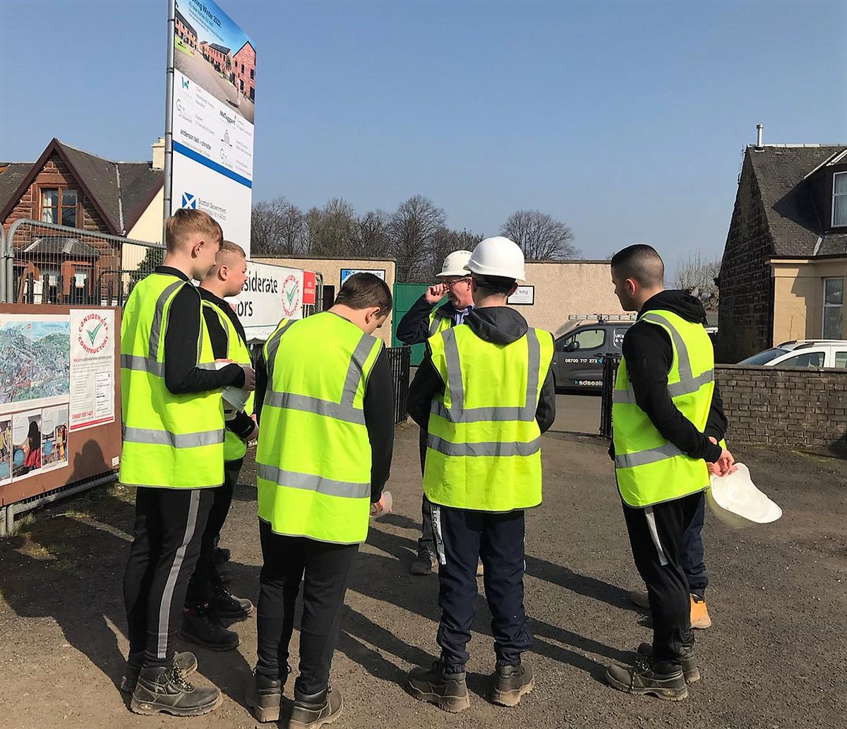 Thank you to <a href="/McTaggartGroup/">McTaggart Construction</a> for taking our TASTE Programme group from @GlenifferHigh on a tour of one of your sites yesterday and telling them about the excellent opportunities in the Construction field!
<a href="/McT_Community/">McTaggart Group Community Programme</a> 

#renfrewshire #education #employability