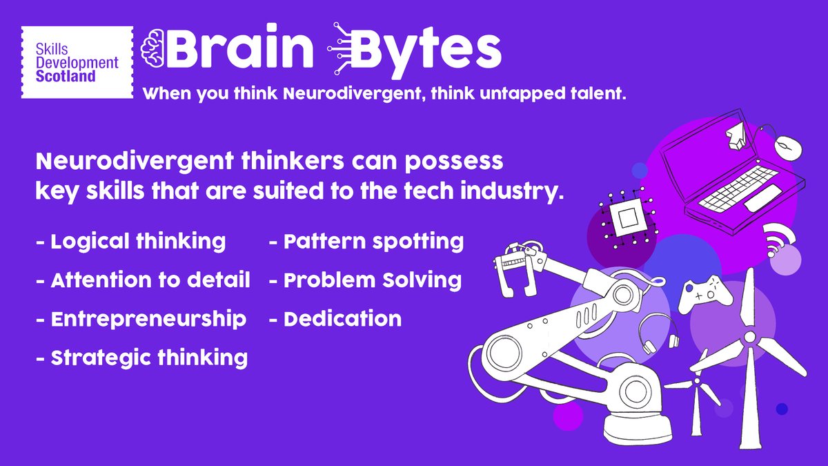 skillsdevscot's tweet photo. There is a huge talent pool of Neurodivergent thinkers keen to bring their sought-after skills to the world of digital technology! #UntappedTalent #BrainBytes

Learn more ⬇️

https://t.co/ahFAa5Cne0 https://t.co/NOMqChJ9WK