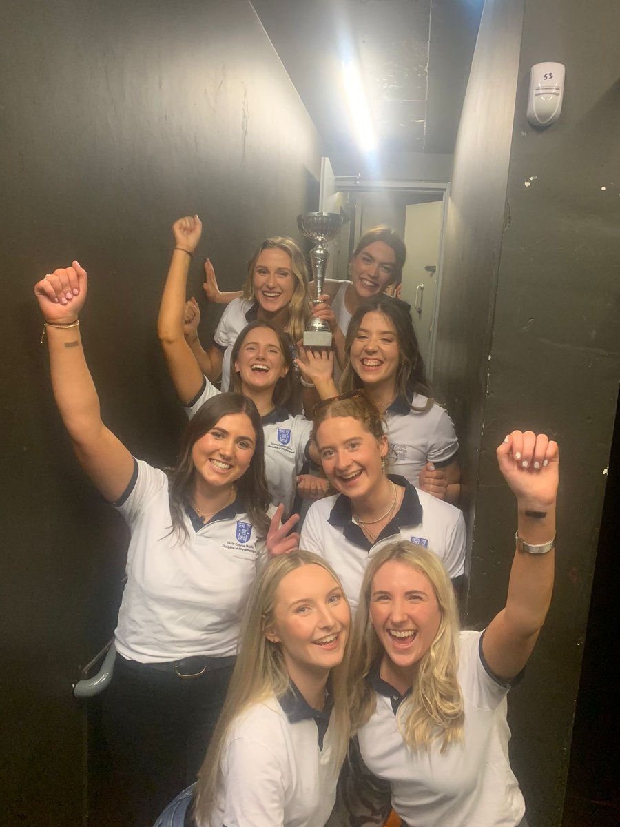 Over the moon to win <a href="/DUDanceSoc/">DU Dance</a> annual dance competition with <a href="/DUClinTherapies/">TCD Clinical Therapies Society</a> competing against other societies in Trinity in aid of the Dublin Rape Crisis Centre! <a href="/PtTcd/">Physiotherapy TCD</a> 🕺🏻🕺🏻