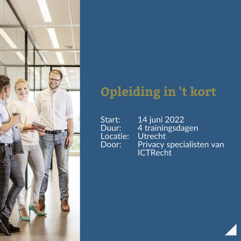 ictrecht's tweet photo. Met trots presenteren wij onze nieuwste opleiding: Opleiding Privacy Officer! 🔏

In deze snelcursus zorgen onze privacy specialisten dat u in no time met de Europese privacywetgeving (AVG) uit de voeten kunt. Iets voor u? Lees snel verder.
https://t.co/uYL2W5jyk1

#privacy #AVG
