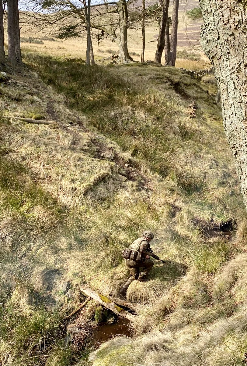 Charlie Company bayonet range on the Pentland Hills - there is nothing harder.