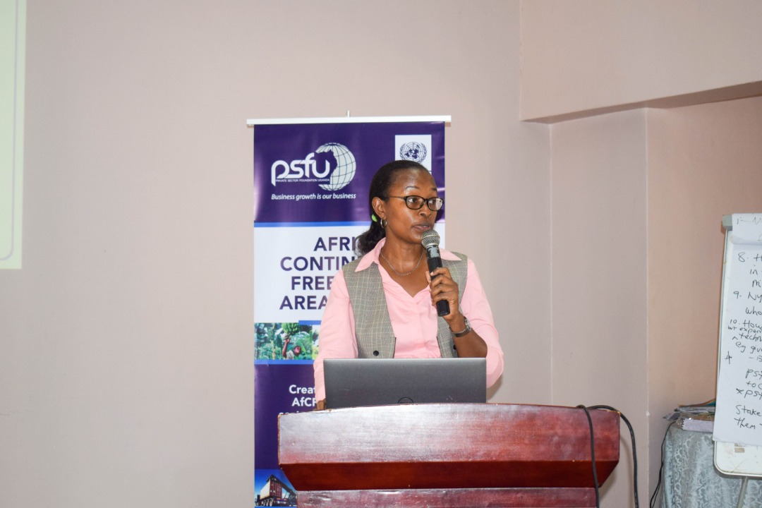 PSF_Uganda's tweet photo. #Today'sHighlights
Majority small businesses in Uganda have management centered around one person which is not sustainable for export. Capable from different career roles should be employed. -Brenda Katarikawe Opus, Senior Marketing Executive #UEPB. https://t.co/KvifQYRr3i
