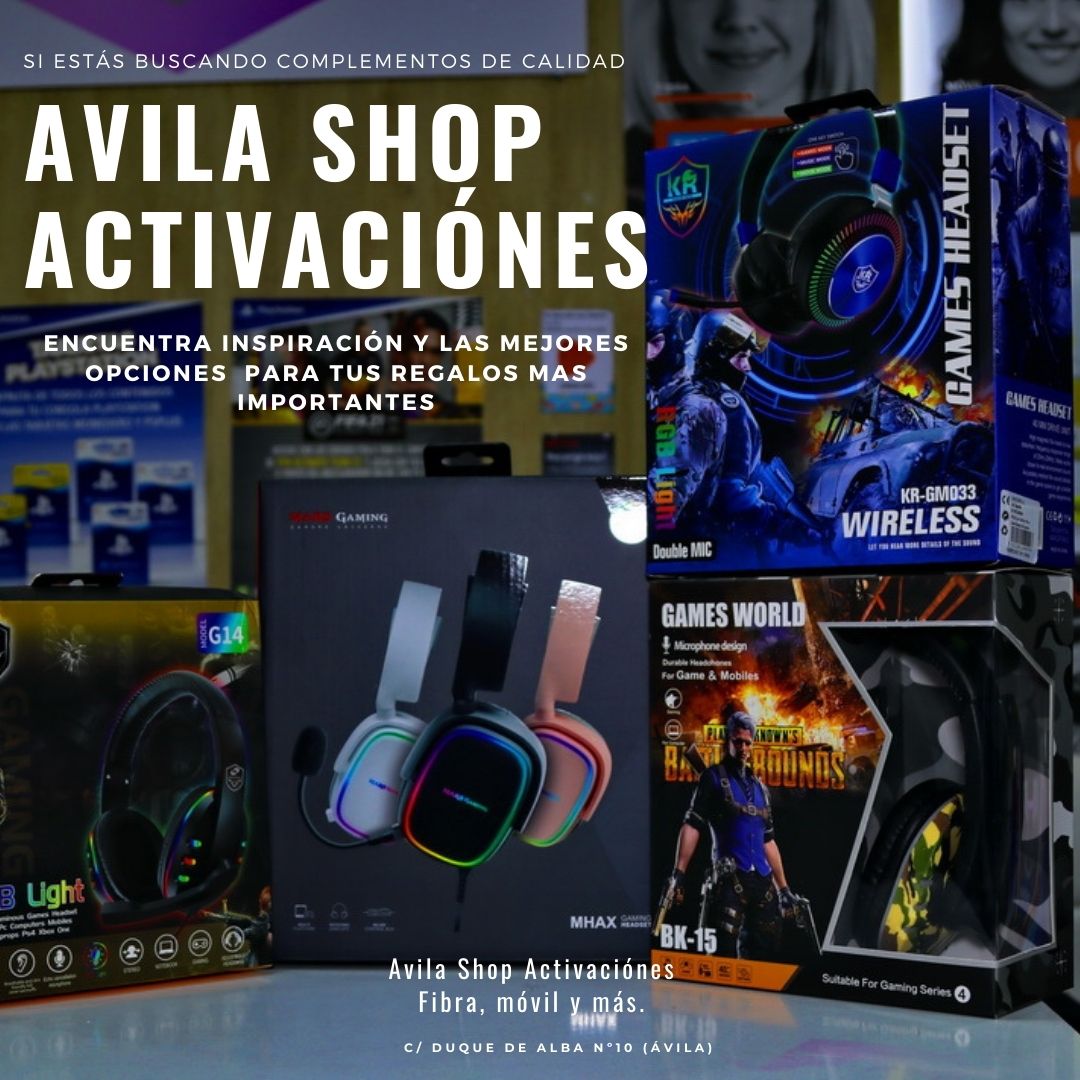 Buenos días 😃  Últimas novedades para gamer: productos y gadgets PC para jugar y disfrutar al máximo de la experiencia gamer. 

Os esperaos en Avila Shop Activación. Fibra, móvil y más,

c/ Duque de Alba nº10. #Ávila.