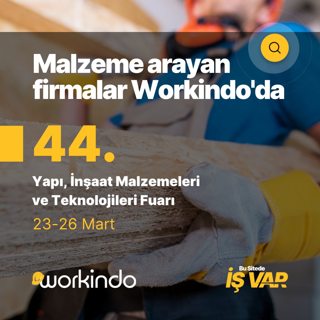 workindo's tweet photo. 📣 Workindo, Yapı Fuarı – Turkeybuild Istanbul'da!

23-26 Mart 2022 tarihleri arasında Tüyap Fuar ve Kongre Merkezi’nde gerçekleşecek olan @yapiturkeybuild fuarında standımıza uğramayı unutmayın.

🔸 Salon No: 3
🔸 Stant No: B-513

#yapı #inşaat #fuar https://t.co/yxXxi7yQQx