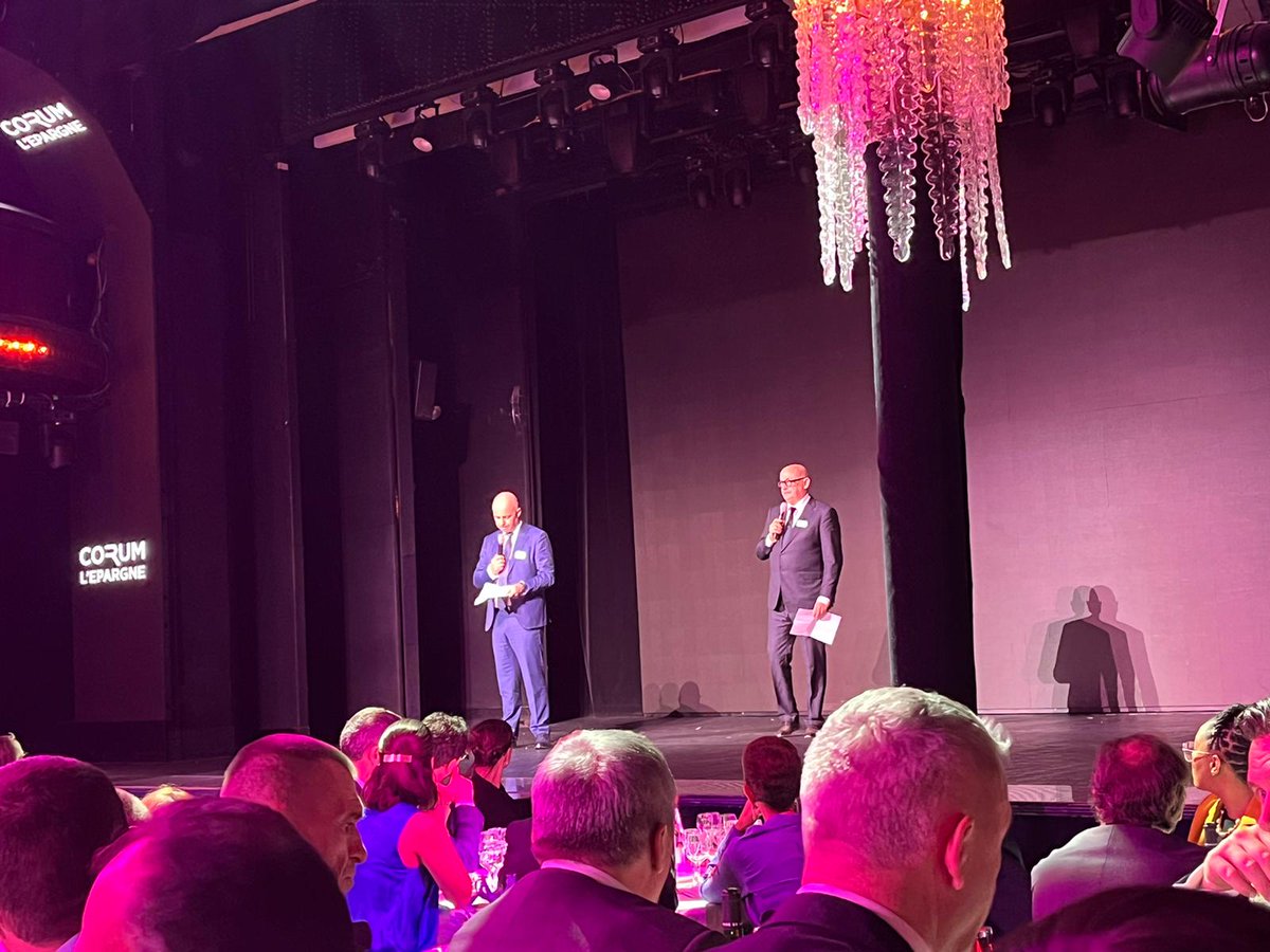 PATRIMEA's tweet photo. Soirée réussie pour notre partenaire @CORUM_LEpargne au #ParadisLatin https://t.co/FmHDosnuXL