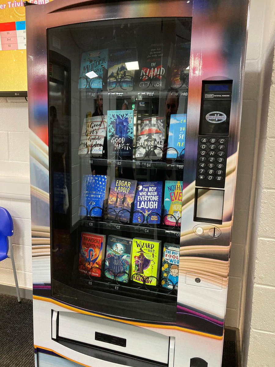 SummerhillSch's tweet image. Revealing the next exciting stage of our Reading culture….. our new book vending machine!!! Reading is a part of everything we do at Summerhill. Will you receive a golden envelope through the post??? #summerhillsuccess #reading