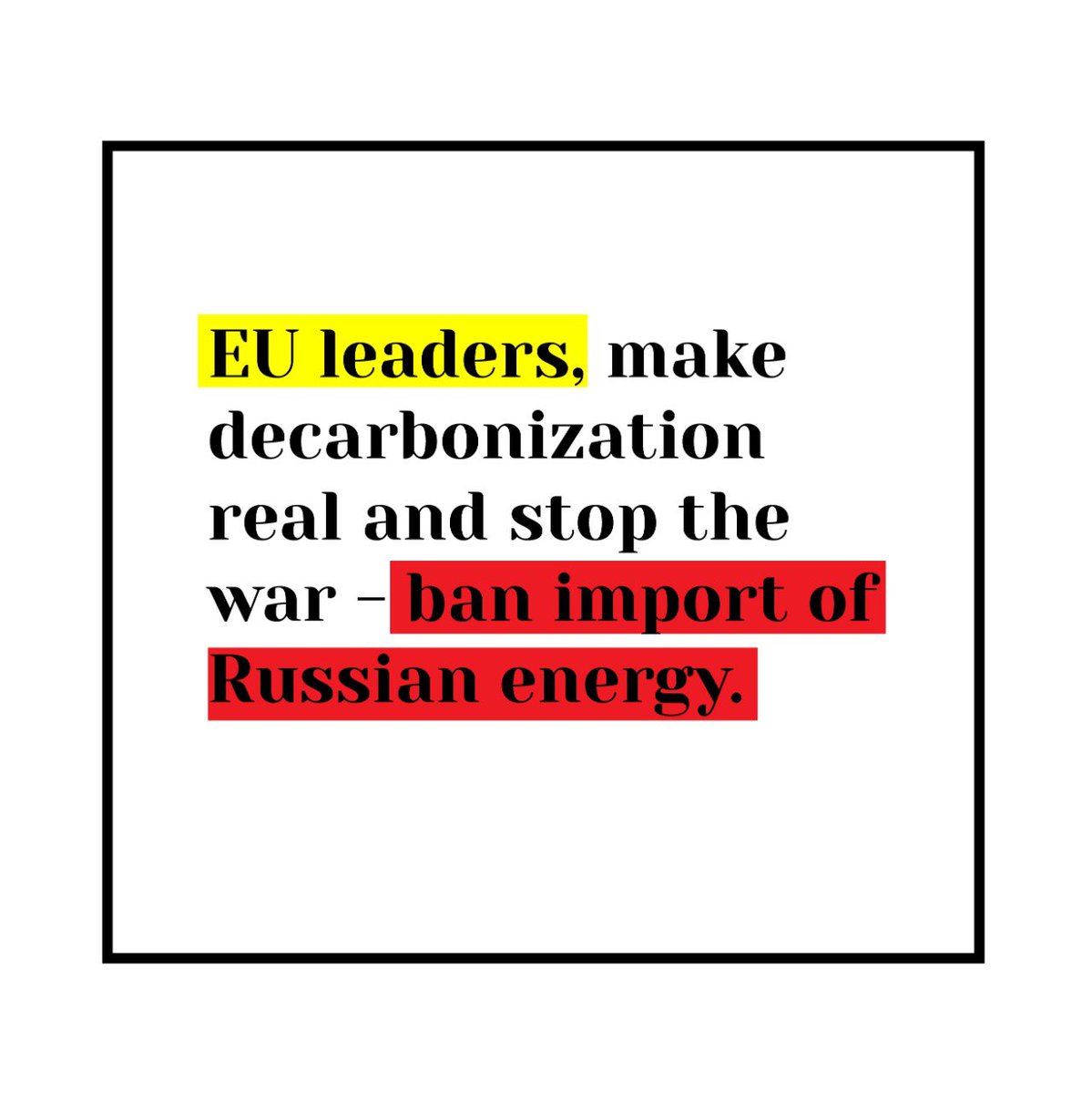 MFA_Ukraine's tweet photo. #EU leaders, stop buying Russian oil – there are other sources. And Russian gas can be phased out by other sources, energy efficiency, green energy.
#EnergyEmbargo #StopRussianOil #BanRussianImport https://t.co/2McEEknCKC