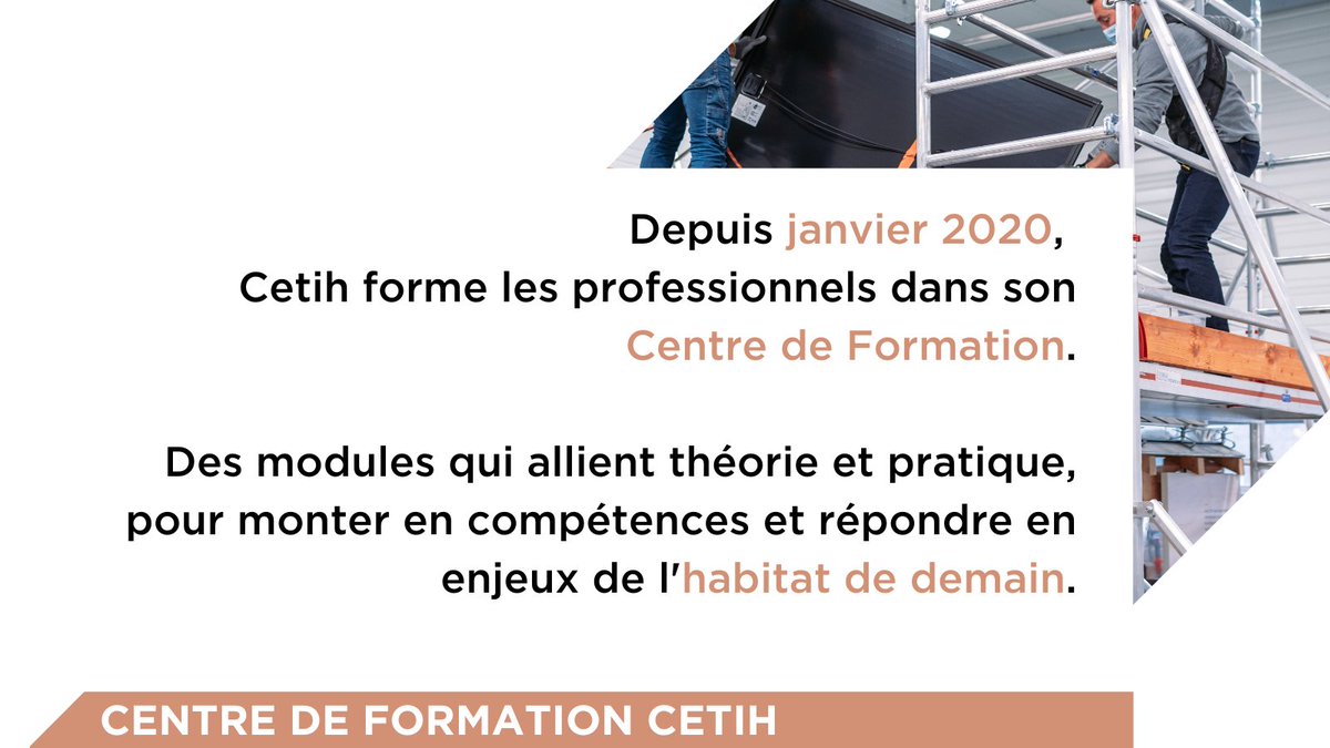 [#Thread] Former les professionnels de l'#habitat aux enjeux de demain, un objectif majeur du Centre de Formation <a href="/Cie_CETIH/">CETIH</a> 
Visite guidée ⬇
1/8