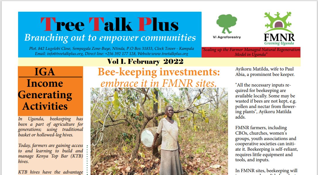 Have you read our latest newletter.
If no, please visit our website fmnrnetworkuganda.org and find out more abou the benefits, success stories and opportunities related to Farmer Managed Natural Regeneration