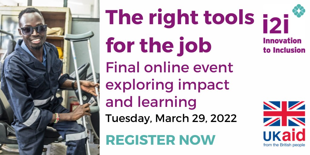 i2i FINAL EVENT exploring impact+legacy+challenges ahead in securing bright future for inclusive employment work in 🇧🇩&amp;🇰🇪
10am UK on TUESDAY
✔️Deep learning 
✔️i2i Learning Legacy minisite launch
✔️New film
✔️OPD voices
SIGN UP
us06web.zoom.us/meeting/regist…
<a href="/LeonardCheshire/">Leonard Cheshire</a> <a href="/MyEDF/">European Disability Forum</a> <a href="/ilo/">International Labour Organization</a>