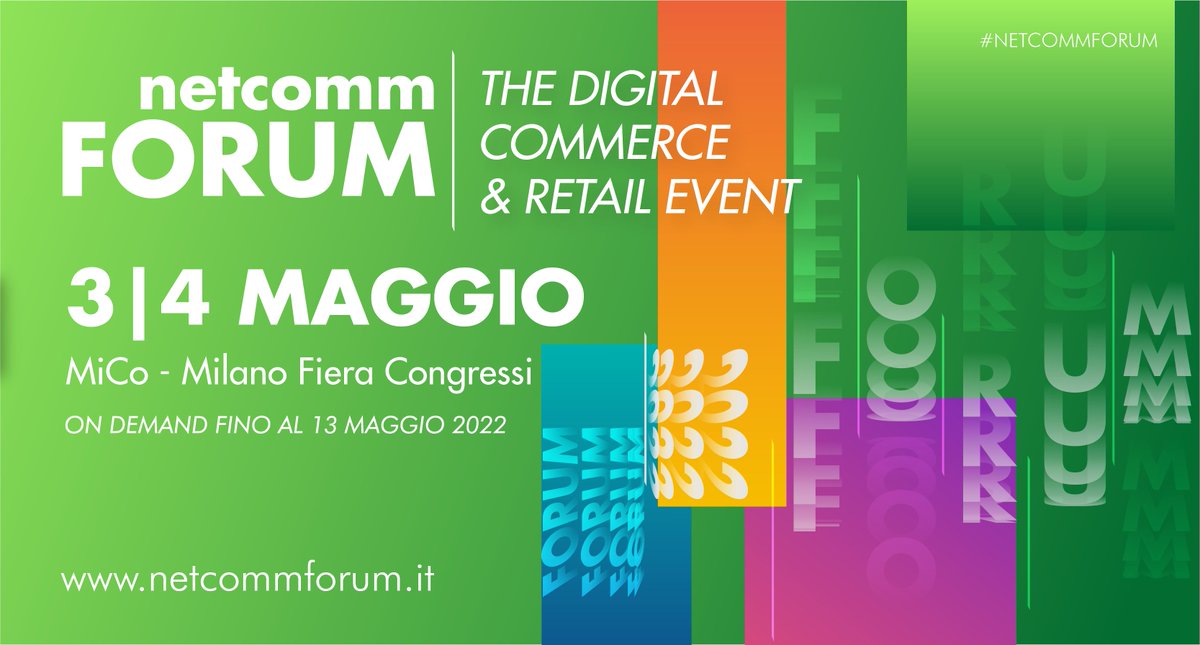 📆 Il 3 e 4 Maggio, presso il MICO, a #Milano, torna in presenza #NetcommForum, la #fiera di riferimento per l'#eCommerce in Italia.

<a href="/Qaplait/">Qapla.it</a> sarà presente con il suo stand: netcommforum.it/ITA/Sponsor/qa…
Potrai anche ascoltare il #workshop di <a href="/Icelord/">Roberto Fumarola</a> il 3/5:
netcommforum.it/ITA/Event/work…