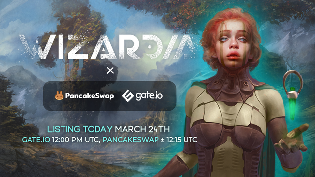 <a href="/PlayWizardia/">Wizardia | Fight Your Way to Glory</a> lists today! This is huge! 💥 🚀

🚨 12:00 PM UTC 🚨 CEX - <a href="/gate/">Vanja</a>.io
🚨 12:15 PM UTC 🚨 DEX - @pancakeswap

Join the community of 375k Wizardians in getting $WZRD tokens 💸

Do NOT miss this: 🔗 wizardia.co/3IDUEUh

#gamefi #IEO