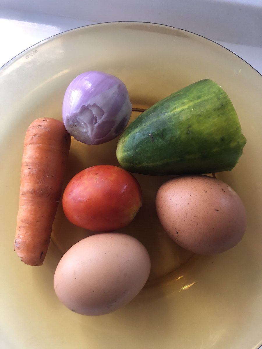 kenfack2_kelly's tweet photo. Bonjour à tous.

Une autre façon de faire des omelettes. Pas besoin de l’accompagner avec quoique ce soit.

Ingrédients :
Oignon
Tomate
Concombre
Carotte
Œufs 

Souscrivez à https://t.co/BZuRjN0nv3 pour profiter de nos menus variés.

#omelettesbio
#lebienetrechezvous
#jesmiledom https://t.co/sNKNMbZPJW
