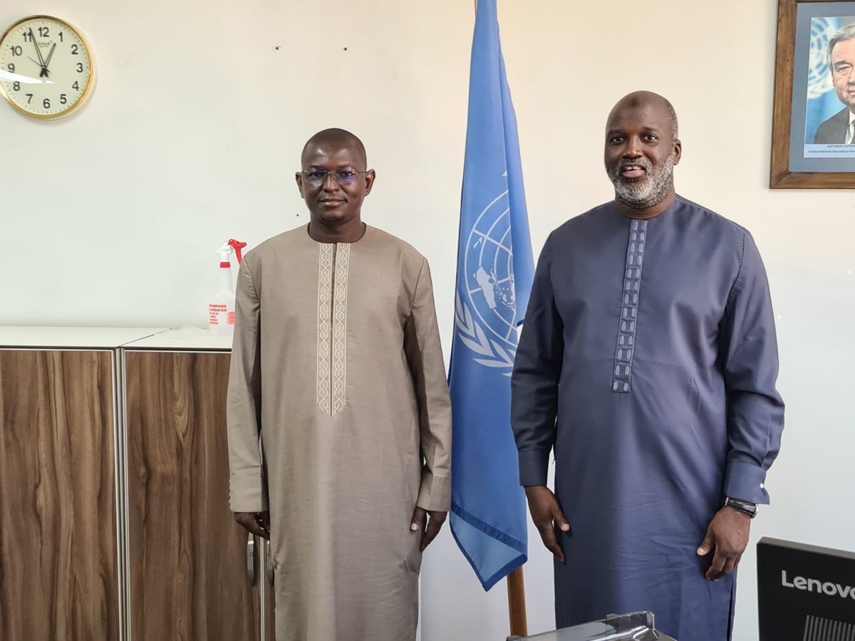 unirmct's tweet photo. Yesterday, #IRMCT Registrar Abubacarr M. Tambadou welcomed members of the #ECOWAS #CEDEAO Court to the Mechanism’s premises in Arusha, Tanzania.
(1/2) https://t.co/s4iwwwOgyv