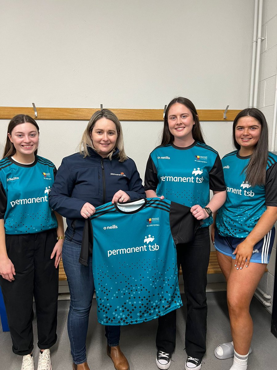 MaynoothUniGAA's tweet photo. A huge thank you to our friends in @permanenttsb for supporting our @LadiesHEC Senior 1 & Senior 2 team by sponsoring team training jerseys. Thank you also to @Maynoothalumni @Dilllers for making this wonderful partnership happen.
#permanenttsb #mugaafamily https://t.co/nKKK69CQOD