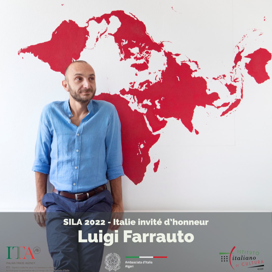 📚 #SILA2022 / Italie invitée d’honneur 🇮🇹🇩🇿 Rendez-vous avec Luigi Farrauto : 🗓 Jeudi 31 mars, 14h / Pavillon Italie : Littérature de voyage (modéré par K. Smail) @DigitalSila @iicalgeri @lonelyplanet_it