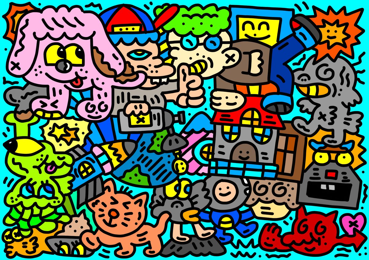 batchin1999's tweet photo. The Doodle Story Finger Drawing Human &amp; Animal 
My Doodle Artwork Were Sketched By My Finger Every Single Pieces.Available on Polygon 0.025 ETH (MATIC)

https://t.co/NQuY9rf7hd

#NFTCommunity #NFTCollector  #NFT買います #NFT宣伝枠 https://t.co/43wiVuAnw8