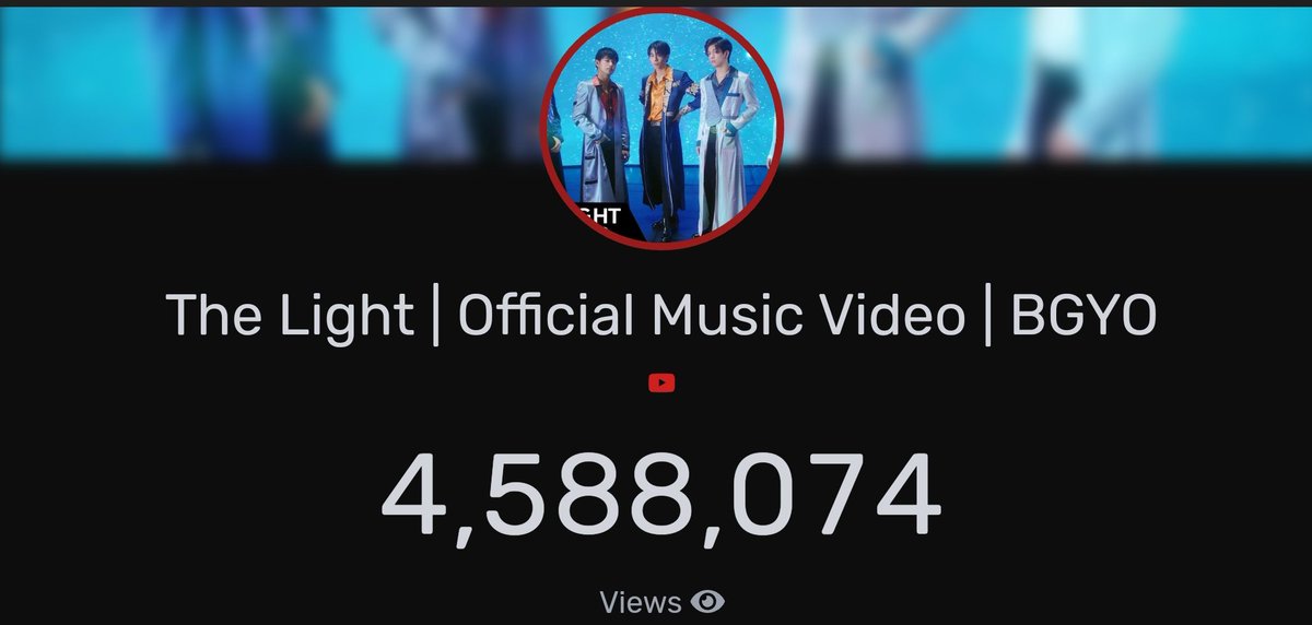 BGYOYoutubeTeam's tweet photo. 💥CHECK-POINT 💥

Click the link, stream once, share this tweet ⤵️

The Light MV🔗https://t.co/5sxFRrDRv5

Unlock: 4.6M Views
Needed views: 11,926

#BGYO_TheLight
#BGYO @bgyo_ph https://t.co/fT6xvjJgqn