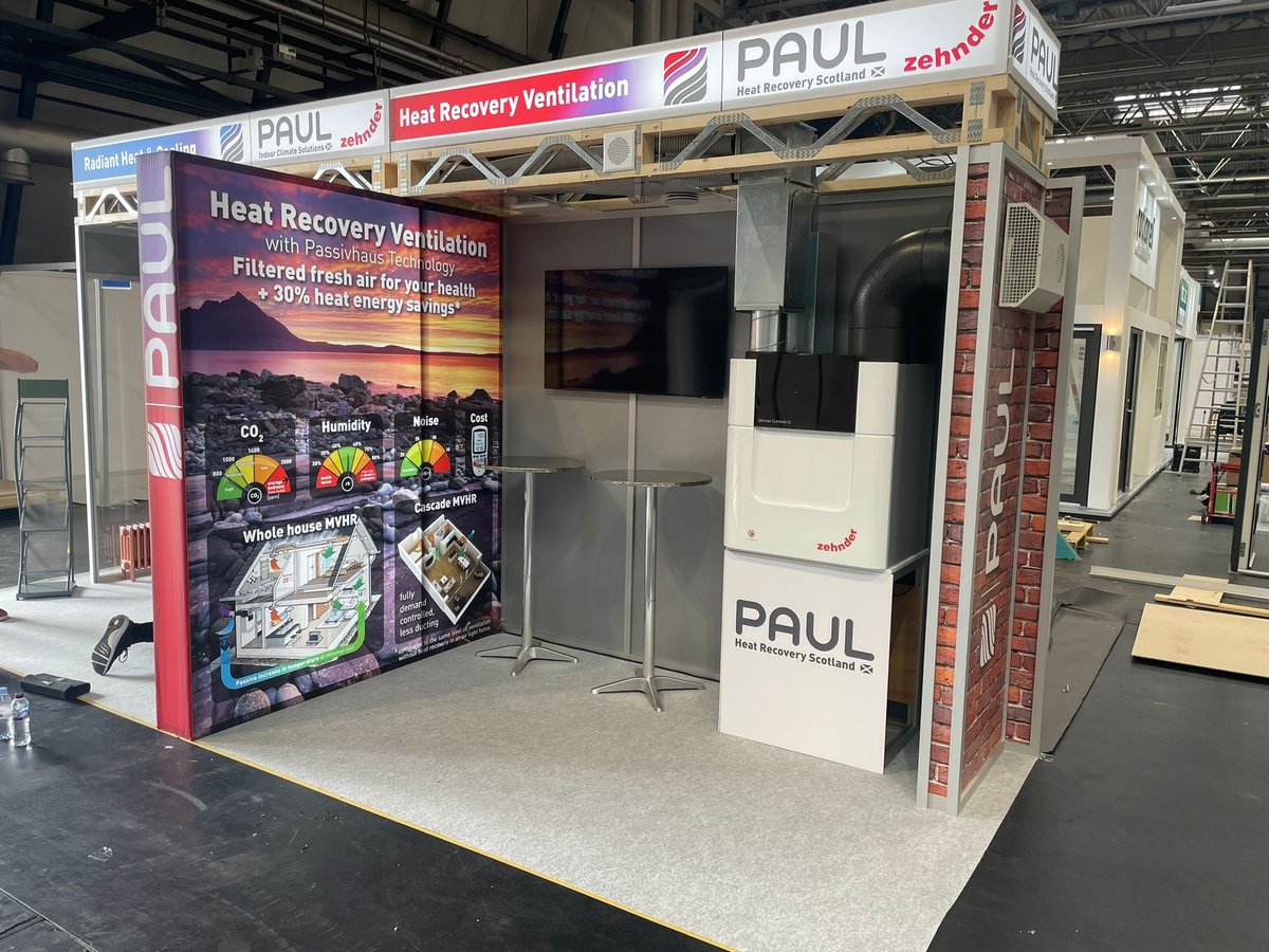 Zehnder UK on X: Today our partners at Paul Heat Recovery Scotland are at  the #HBRShow in the NEC in Birmingham to talk about the importance of  ventilation and heat recovery. Visit their stand at J103 to learn more!  https://t.co/ULEXOiIxix ...