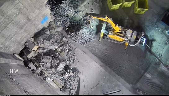 NRServicesUK's tweet photo. Solid active waste retrieval operations at #Hunterston A Site continue to excel. The last of five bunkers is on track to be empty by the end of May and the 1100th box of bunker waste has been exported into the low level waste store.
#DecommProgress https://t.co/gJnRH1wBoO