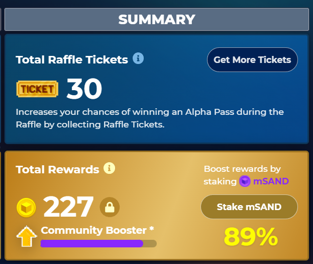 Dimasich556's tweet photo. @TheSandboxGame I just participated in the daily #SandboxAlphaS2Contest for a chance to earn up to 1,000 $SAND! Starting March 22 - Ticket Day. Check out my screenshot below!
👇 #SandboxAlphaS2 https://t.co/RMWuUwVrQn